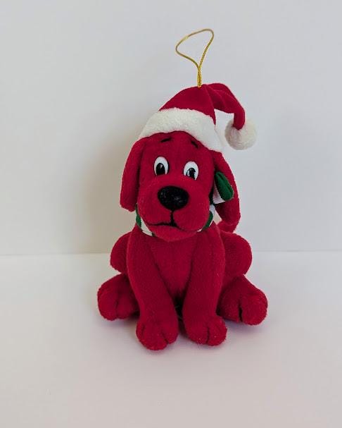 Lot De 2 Figurines CLIFFORD Le Gros Chien Rouge + T-BONE - Vintage 2003 - Occasion