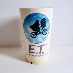 Vintage ET The Extra Terrestrial Collectible Drink Cup Deka Universal Studios image 1