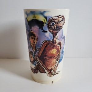 Vintage ET The Extra Terrestrial Collectible Drink Cup Deka Universal Studios image 2