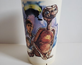 Vintage ET The Extra Terrestrial Collectible Drink Cup Deka Universal Studios