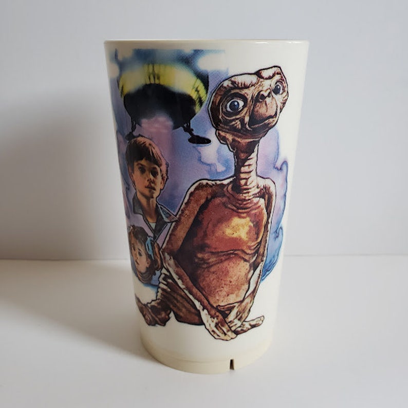 Vintage ET The Extra Terrestrial Collectible Drink Cup Deka Universal Studios image 2