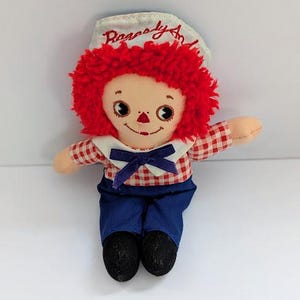 Vintage Applause Raggedy Andy Plush Stuffed Doll Toy 7 Inches