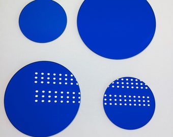 Various sizes Blue Optical Glass Filter QB2 B-410