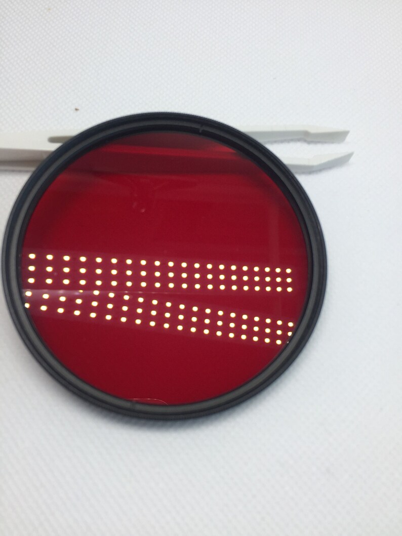 Multiple size HB630 RG630 630nm IR Infrared Long Pass Filter Visible light Absorbing Glass image 5