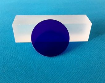 Various sizes Protective Glass Window For Flame Observation in High Temperature Furnace Blue Optical Filter QB3