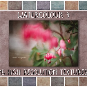 Painterly Texture Overlays, Watercolour Collection No 3 - fine art grunge textures for Photoshop