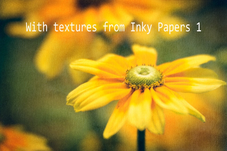 Grunge Texture Overlays for Photoshop, Inky Paper Digital Textures for Photographers image 4