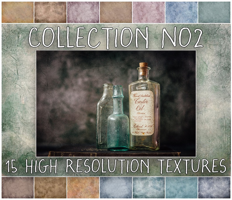 Photoshop Texture Overlay Collection for Photographers, Fine Art Digital Textures, Scrapbooking Backgrounds image 1