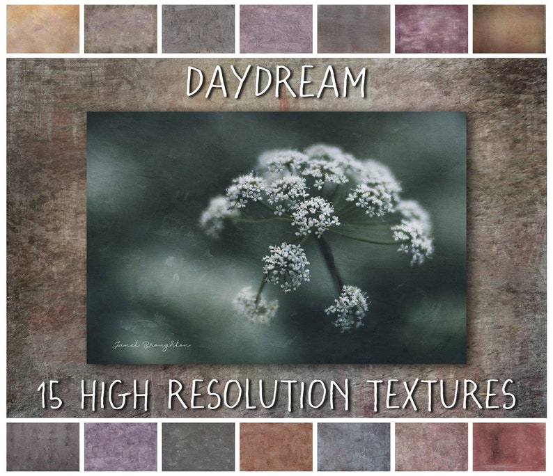 Photoshop Texture Overlays, Daydream Collection fine art grunge textures for photography and digital art image 1