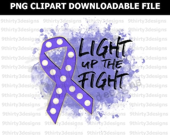 Download Png Purple Awareness Ribbon Sublimation Design Digital Printable File Mockup Download Templates Scene Creator Mockups PSD Mockup Templates