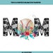 Lace Floral Baseball Mom Sublimation Transfer, Ready to Press, Mug Transfer, Pillow Transfer, Sports Transfer