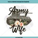 Army Wife Floral Tank Sublimation Transfer, Ready to Press, Mug Transfer, Pillow Transfer