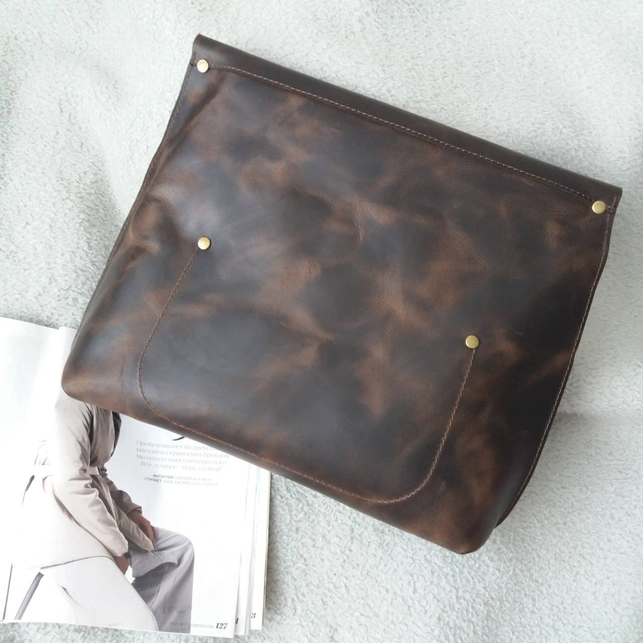 Brown Leather shoulder bag Chocolate Leather Crossbody Bag Etsy