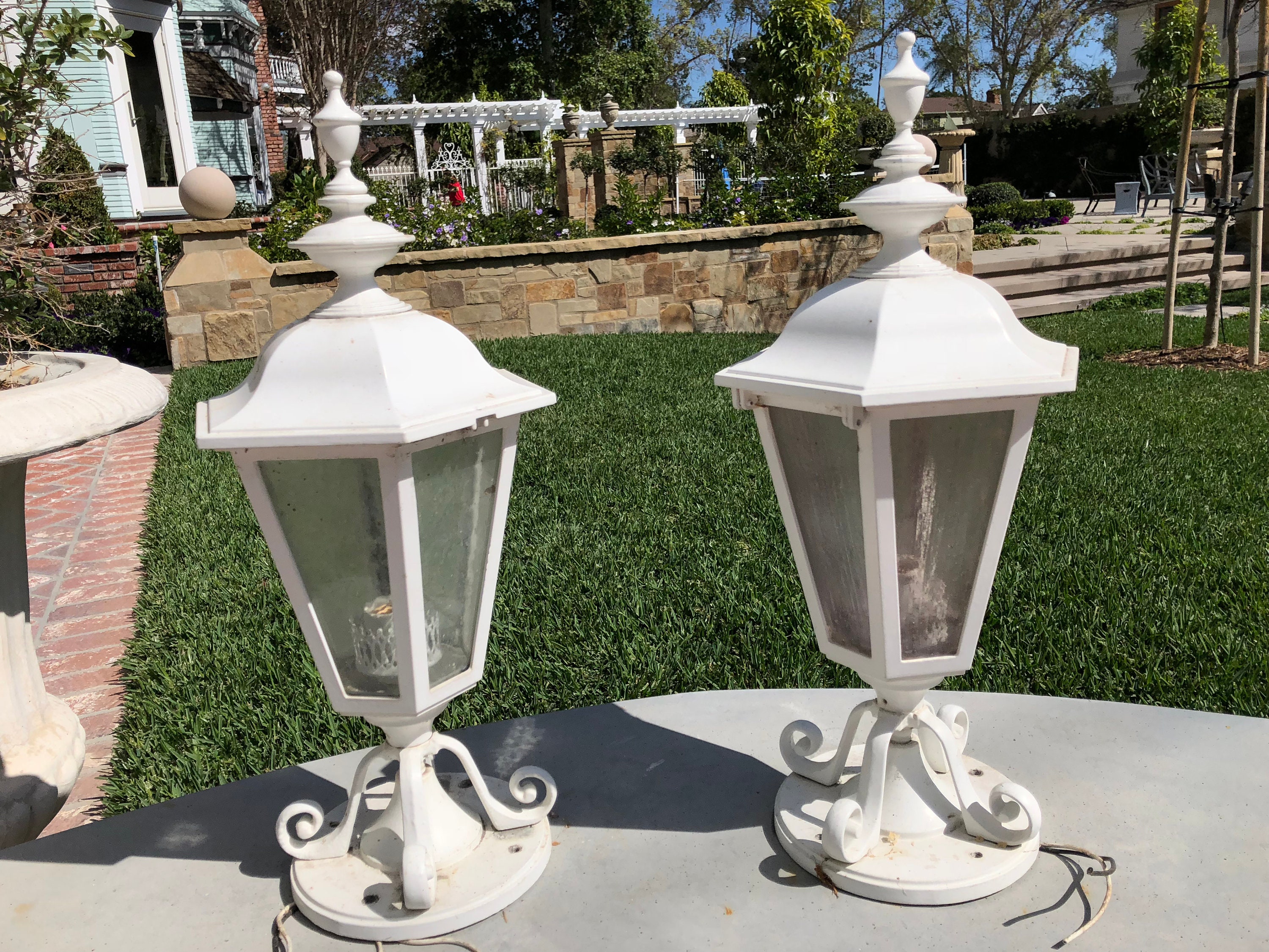 Vintage outdoor light fixtures Etsy