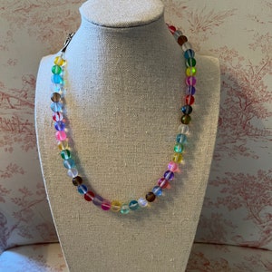 Neon rainbow necklace 18”