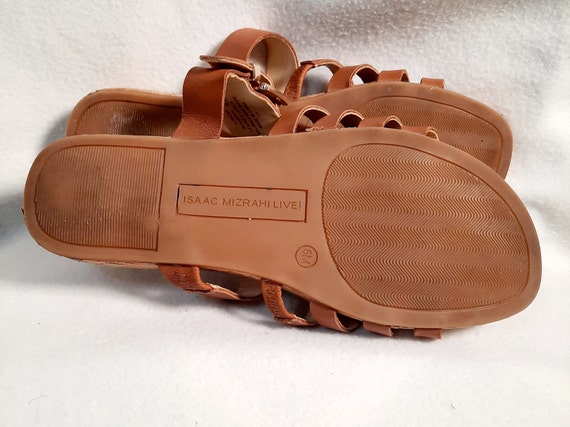 SZ  6 M\Vintage Isaac Mizrahi Live Tan Sandals - image 3