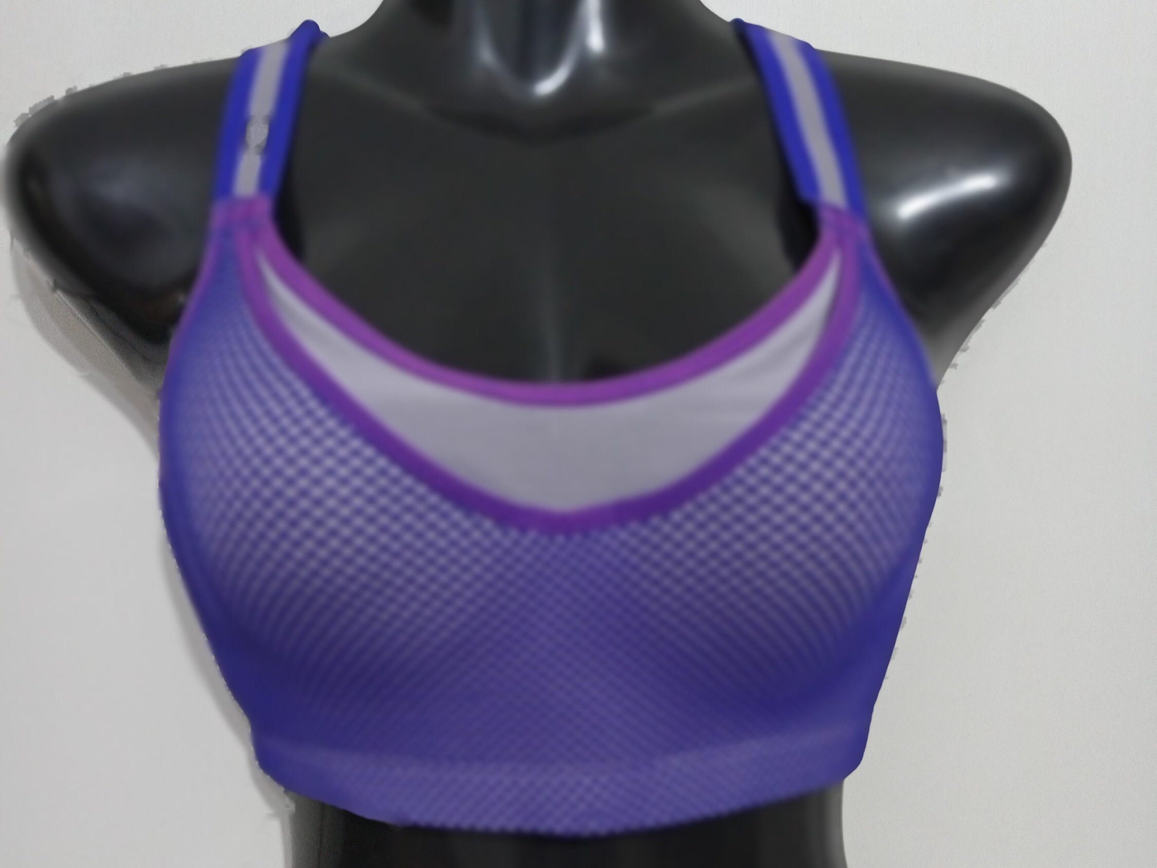 Danskin Now Color Block Purple Sports Bra Size XXL - 47% off