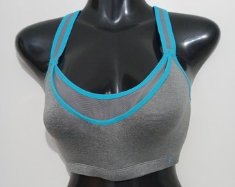 SZ 36c/vintages Danskin Gray Under Wire Sport Bra 