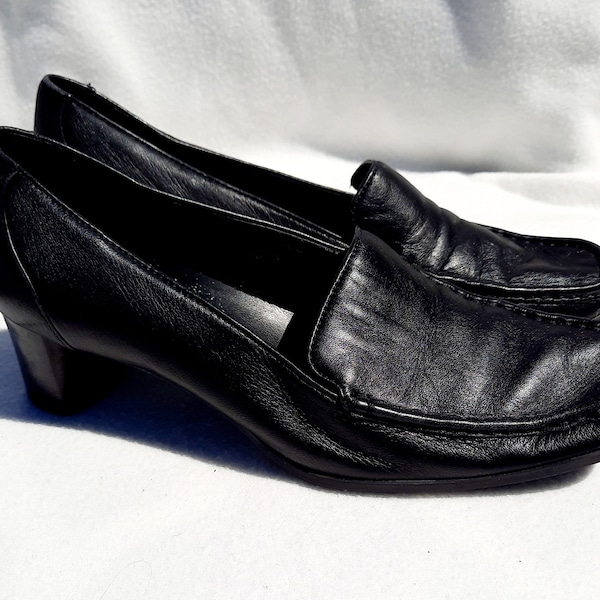 SZ 6.5M\Vintage Women's Black Soft Leather Easy Spirit Shoes