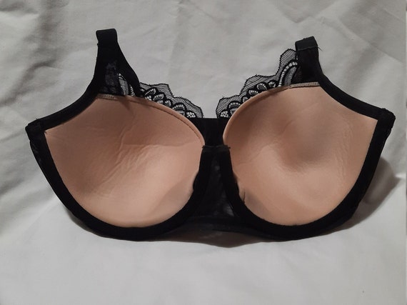 SZ 34DD Vintage Black and Nude Paramour Under Wir… - image 6