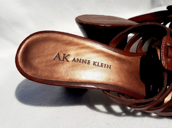 SZ  7M\Vintage Women's\Anne Klein\Dark Tan\Sandal… - image 6