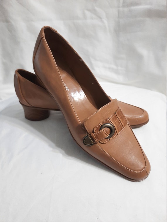 Sz  8 M\Vintage Tan Worthington Shoes - image 4