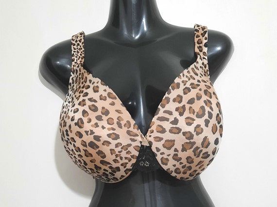 SZ 44dd/vintages Cacique Leopard Under Wire Bra 