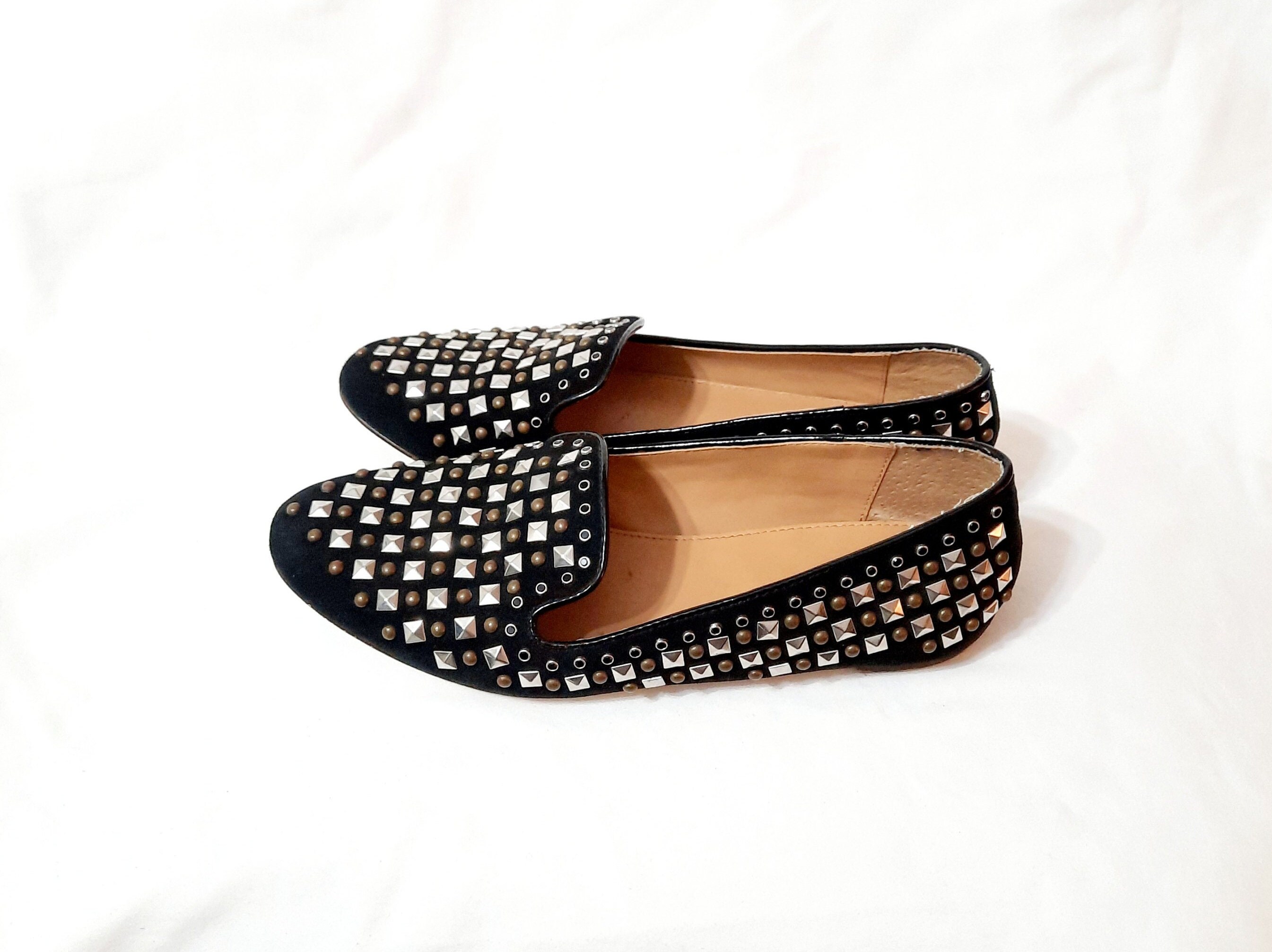 Black Dressy Flats - Etsy