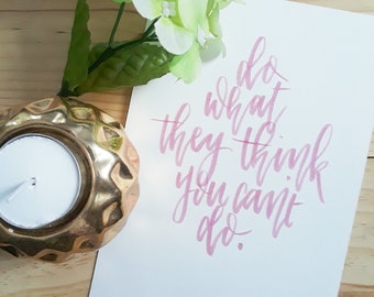 Pink lettering  etsy