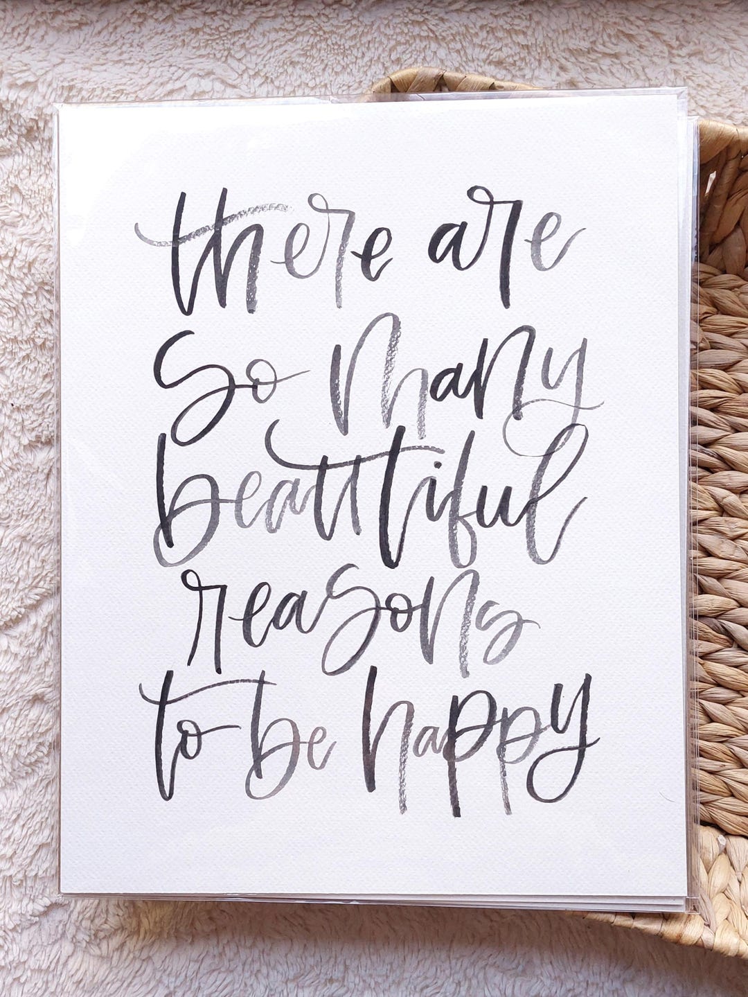 Custom Quote Art | Happiness Quote | Hand Painted Watercolor ...