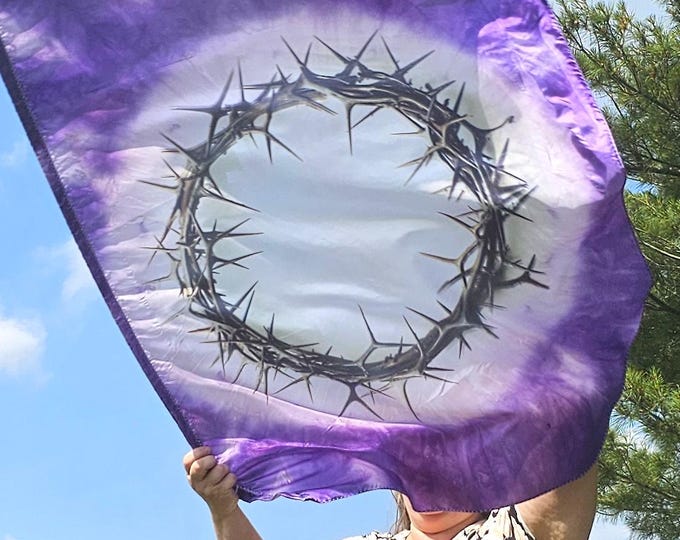 Lord of Lords, Crown of Thorns - Worship Flag, Dance Flag, Praise Flag