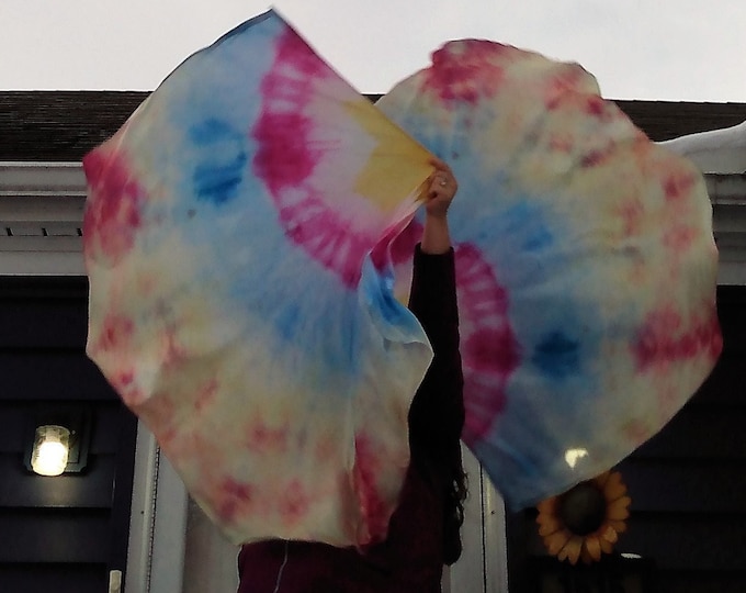 Worship Flags, Dance Flags, Praise Flags, Angel Wings, Hand Dyed - Rejoice!