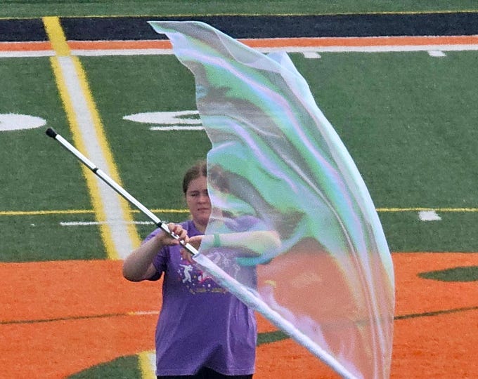 The Spirit - Color Guard Iridescent Flag - No Pole Included - ONE FLAG