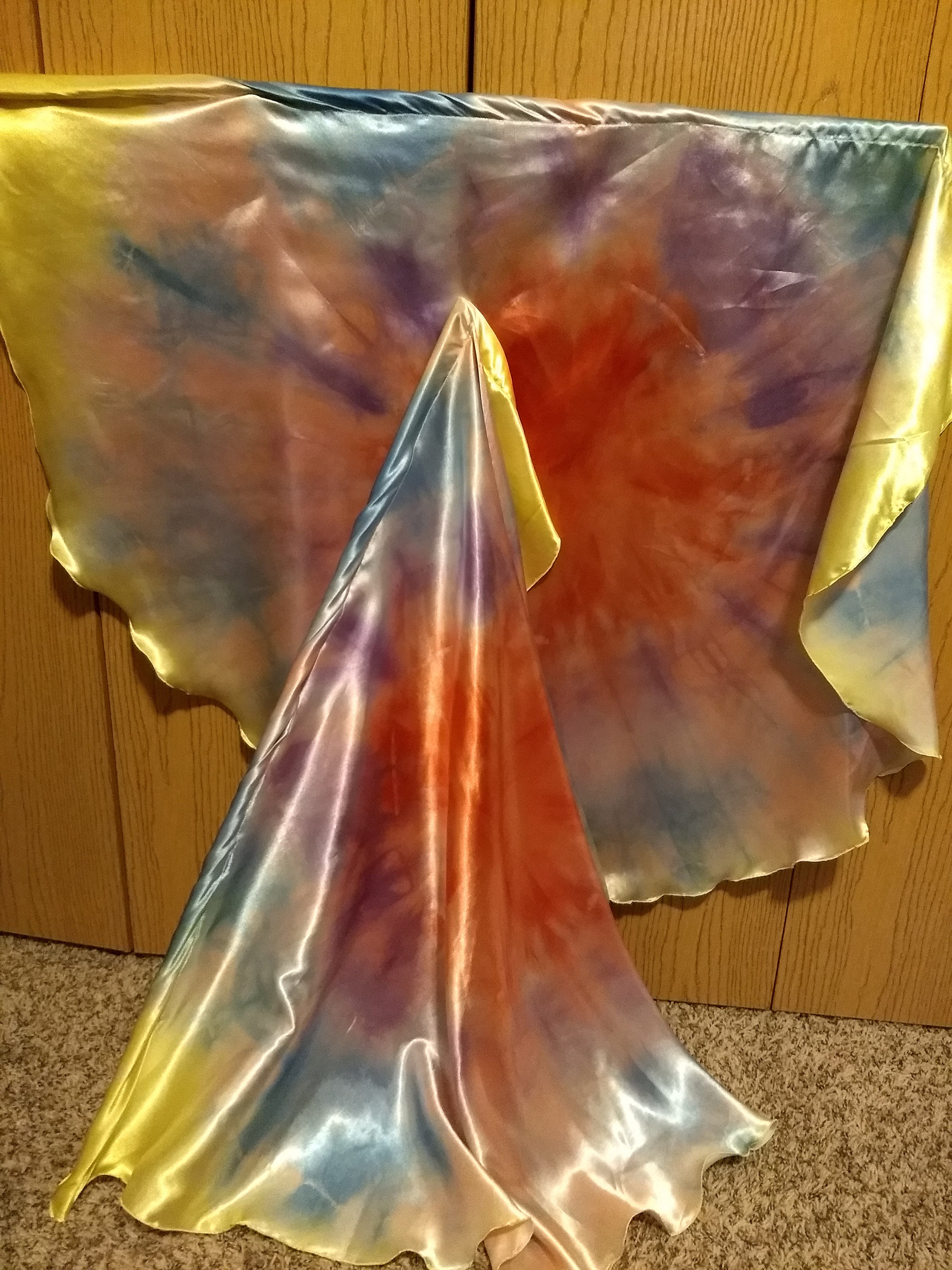 Worship Flags, Dance Flags, Praise Flags, Angel Wings, Hand Dyed His Amazing Love