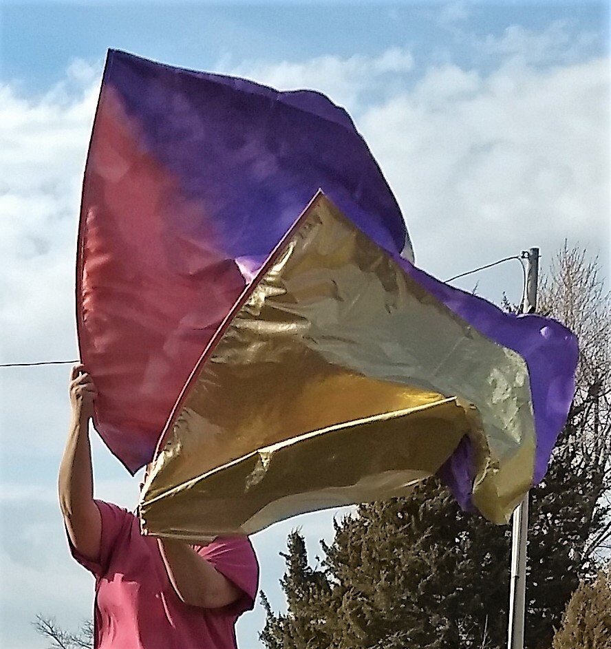 Royal Blood Worship Flags, Dance Flags, Praise Flags
