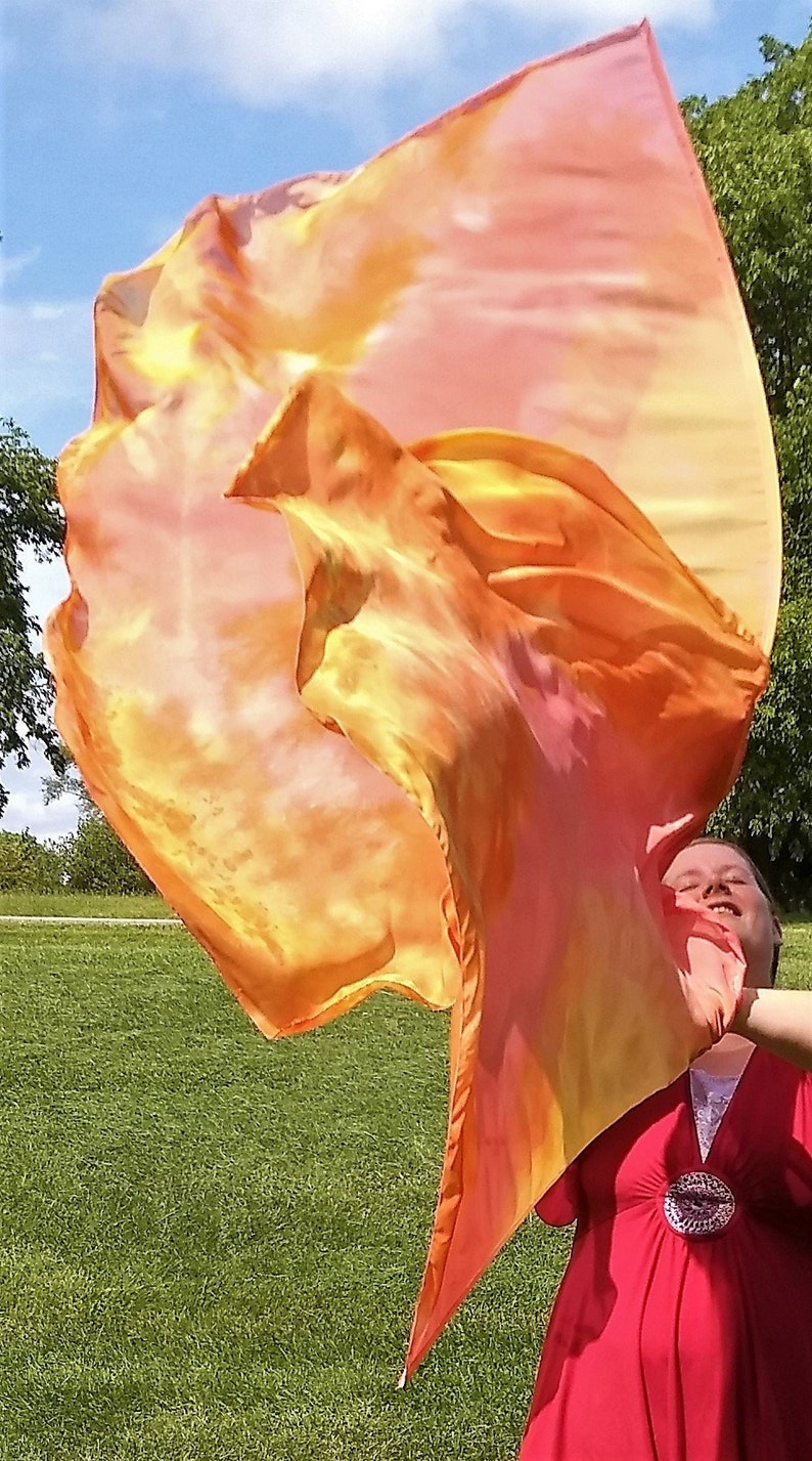 Consuming Fire Worship Flags, Dance Flags, Praise Flags image 1