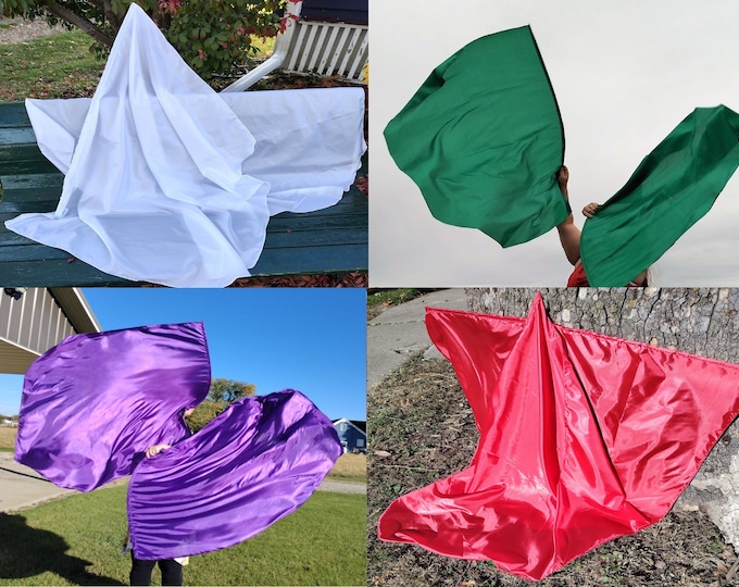 Rejoice Bundle - 4 Flag Sets (8 flags) - Worship Flags, Dance Flags, Praise Flags