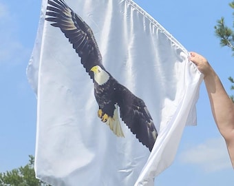 Soar With Eagles Wings - Worship Flag, Dance Flag, Praise Flag