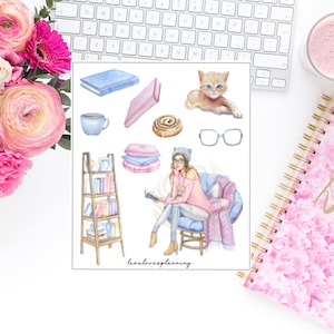 | DEI TOPI DI BIBLIOTECA Adesivo decorativo | Lenalovesplanning