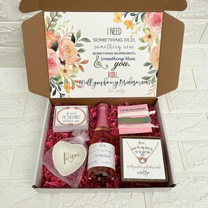 CUSTOM Will You Be My Bridesmaid Proposal Box Will You Be My Bridesmaid Gift Box, Bachelorette party gift Bridesmaid Proposal Box, MOH box