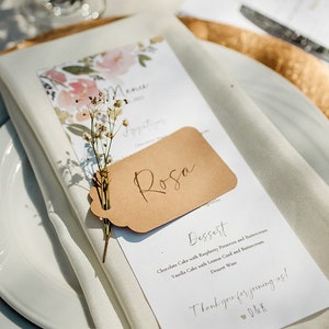 Printed place cards for wedding | Table name cards | Personalized place seating cards | PRINTED dinner cards | Table name tags |Custom name