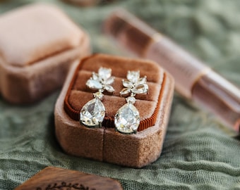 Bridal Crystal Earrings | Bridal Earrings Drop | Wedding Earrings | Bridal Jewelry set | Bridesmaids Earrings | Crystal Drop Earrings |Bride