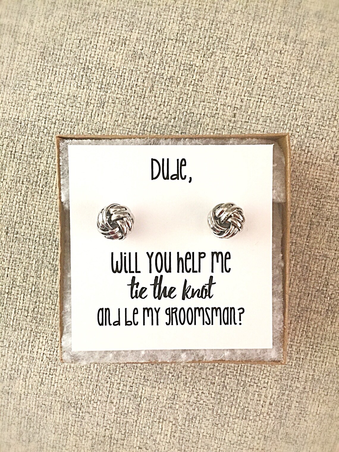CUSTOM Will You Help Me Tie the Knot and Be My Groomsman - Etsy