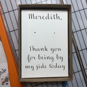 Thank you for being my bridesmaid, custom personalized bridesmaid proposal, earring card, kraft jewelry box, bridesmaid gift, tie the knot image 9