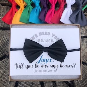 Willst du mein Ringträger sein Geschenk, Fliege, ich könnte nicht ohne dich die Knoten binden, Ringsicherheit, personalisierbar individuell