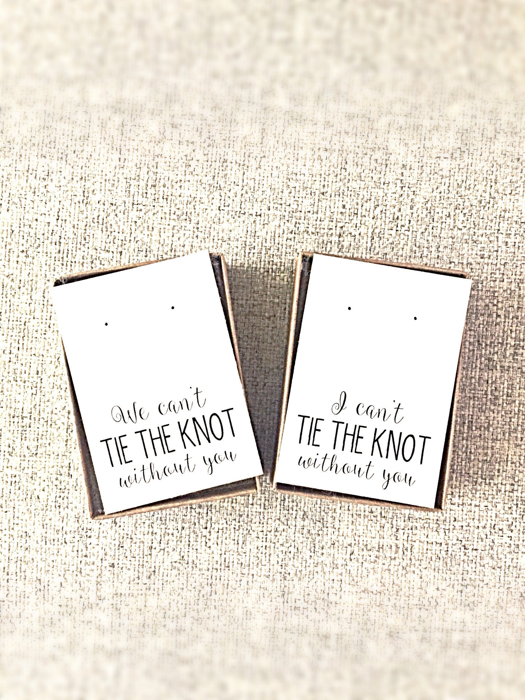 We Can't Tie the Knot Without You Bridesmaid Proposal - Etsy