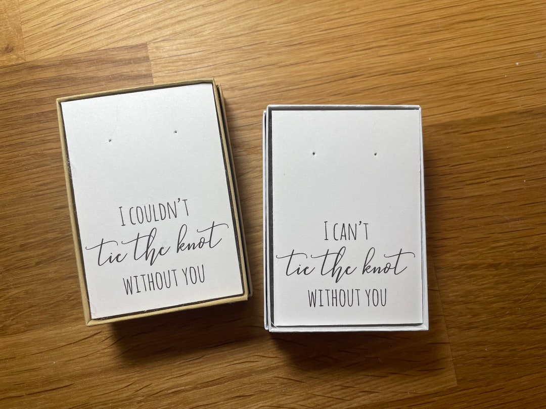 couldn t tie the knot without you