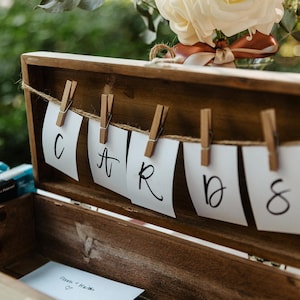 Wedding Cards sign, Custom Banner, Personalized Banner, Name Banner, Script Letters, Custom Garland, Kraft Banner, Custom Paper sign