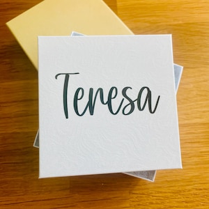 Gepersonaliseerde sieradendoos - LEGE doos voor bruidsmeisje - doos bruidsmeisjesvoorstel - kleine geschenkdoos - kettingdoos oorbeldoos - bruiloft