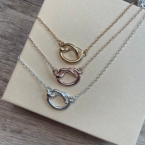 Knot Necklace, I can&#39;t tie the knot without you, bridesmaid proposal, tie the knot, knot necklace, multiple sets of bridesmaid necklaces